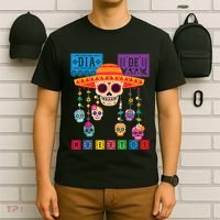Dia De Los Muertos Day Of The Dead Sugar Skull Halloween T-Shirt thumb 6