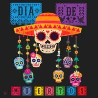 Dia De Los Muertos Day Of The Dead Sugar Skull Halloween Beanie thumb 2