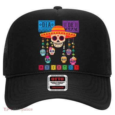 Dia De Los Muertos Day Of The Dead Sugar Skull Halloween Hat