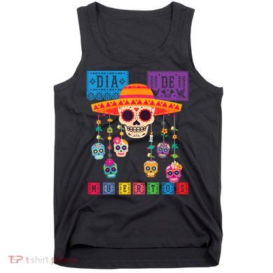 Dia De Los Muertos Day Of The Dead Sugar Skull Halloween Tank Top