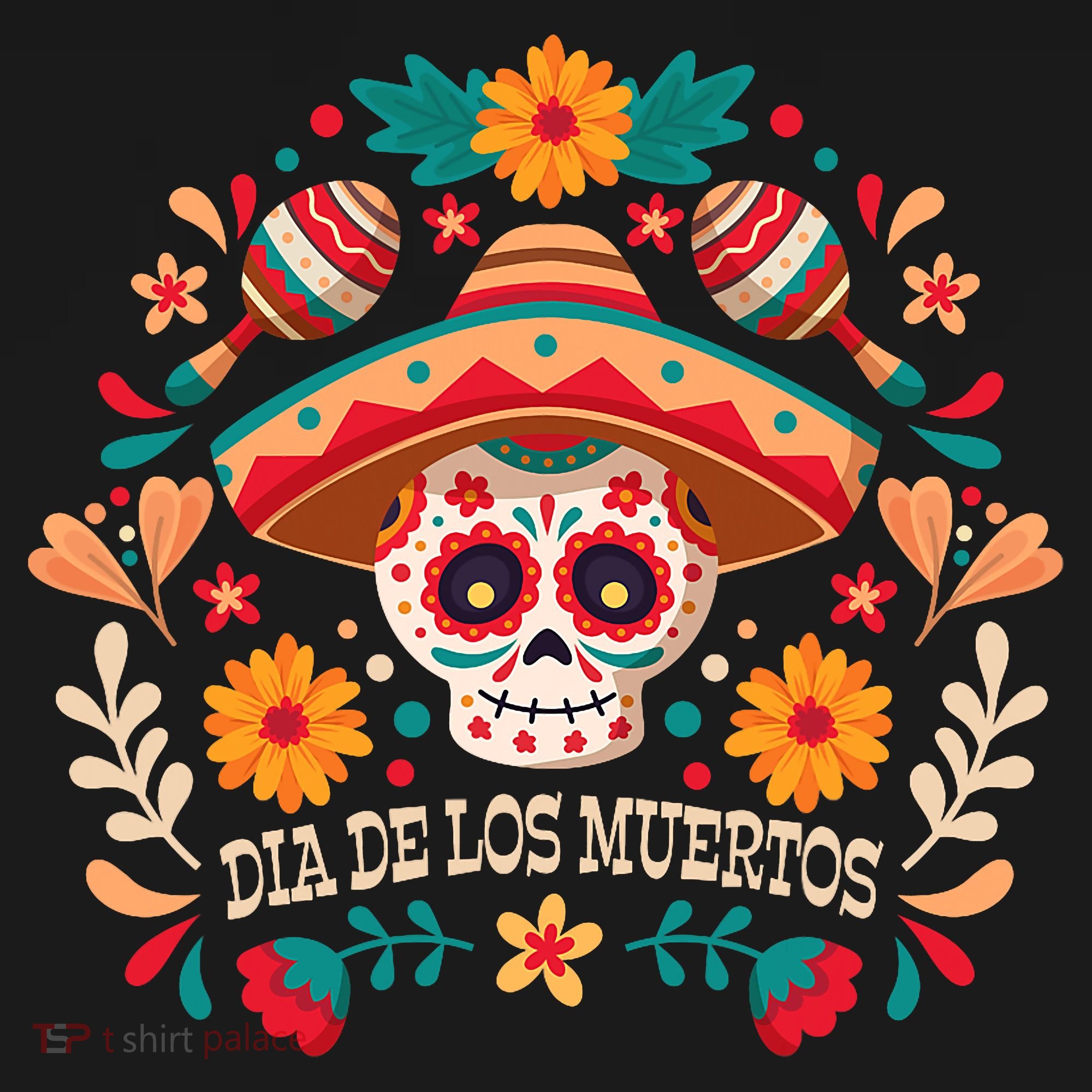 Dia De Los Muertos Day Of Dead Mexican T-Shirt