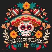 Dia De Los Muertos Day Of Dead Mexican Hat thumb 2