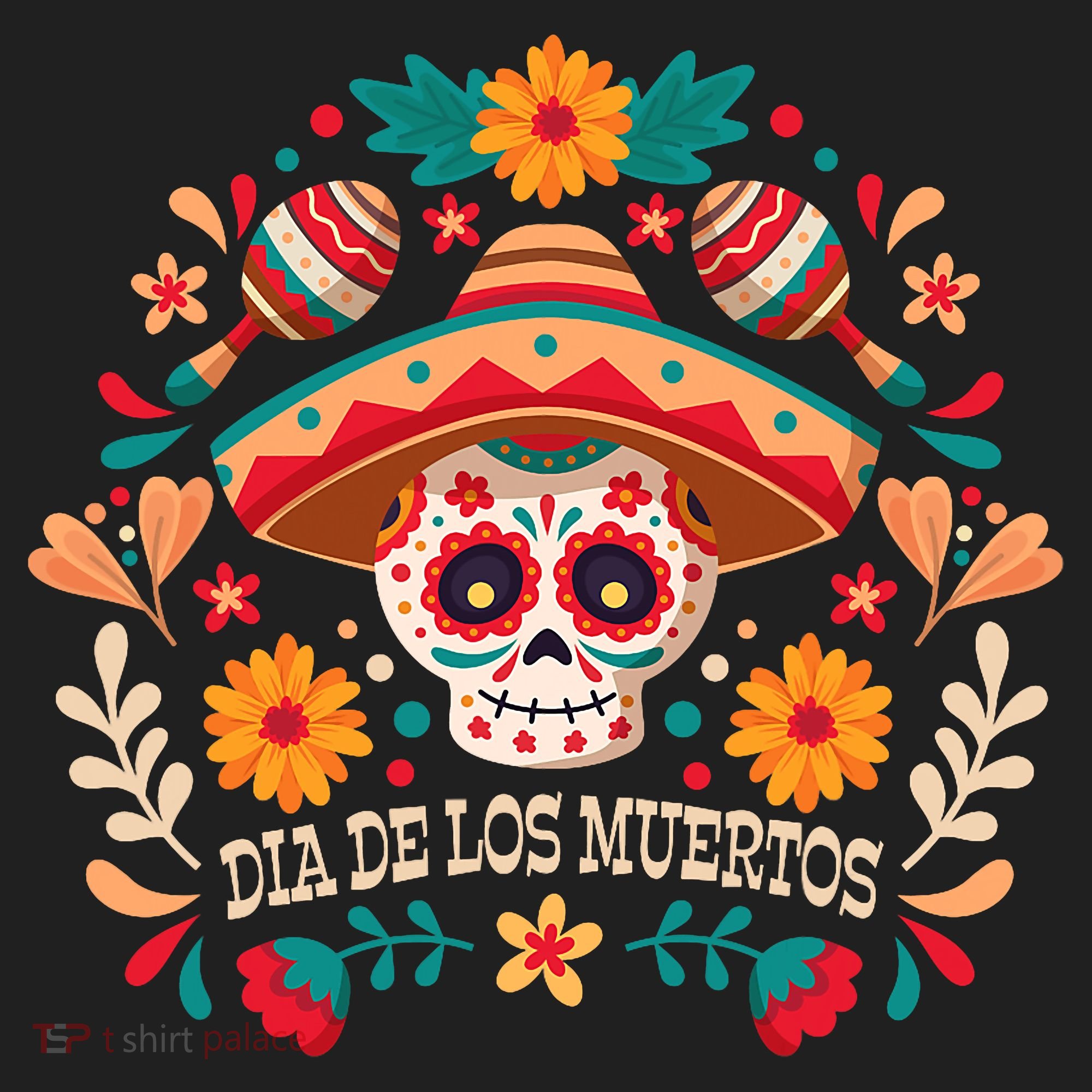 Dia De Los Muertos Day Of Dead Mexican Hat