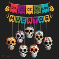 Dia De Los Muertos Mexican Day Of Death Hat thumb 2