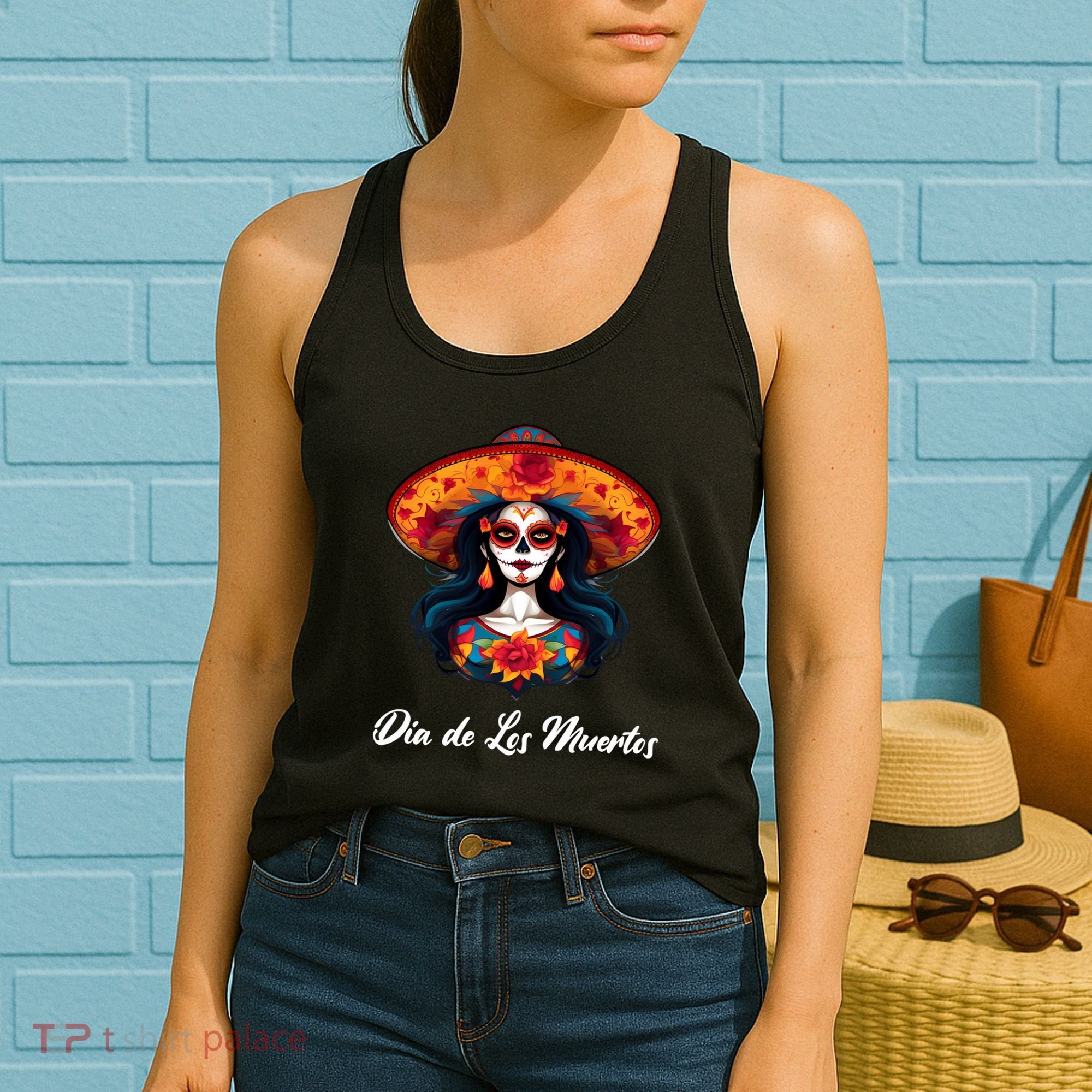 Dia De Los Muertos Day Of The Dead Festive Women's Tank Top