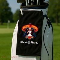 Dia De Los Muertos Day Of The Dead Festive Golf Towel thumb 2