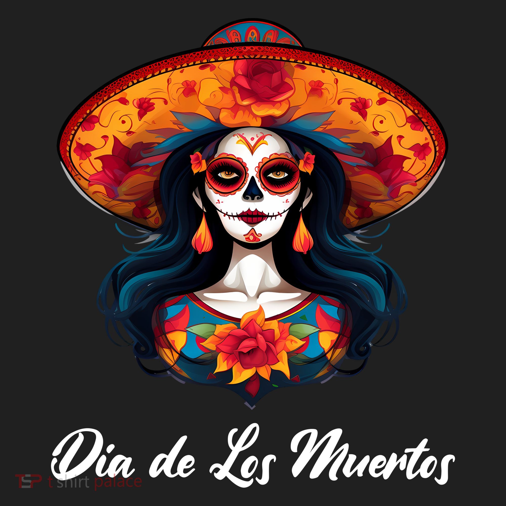 Dia De Los Muertos Day Of The Dead Festive Golf Towel