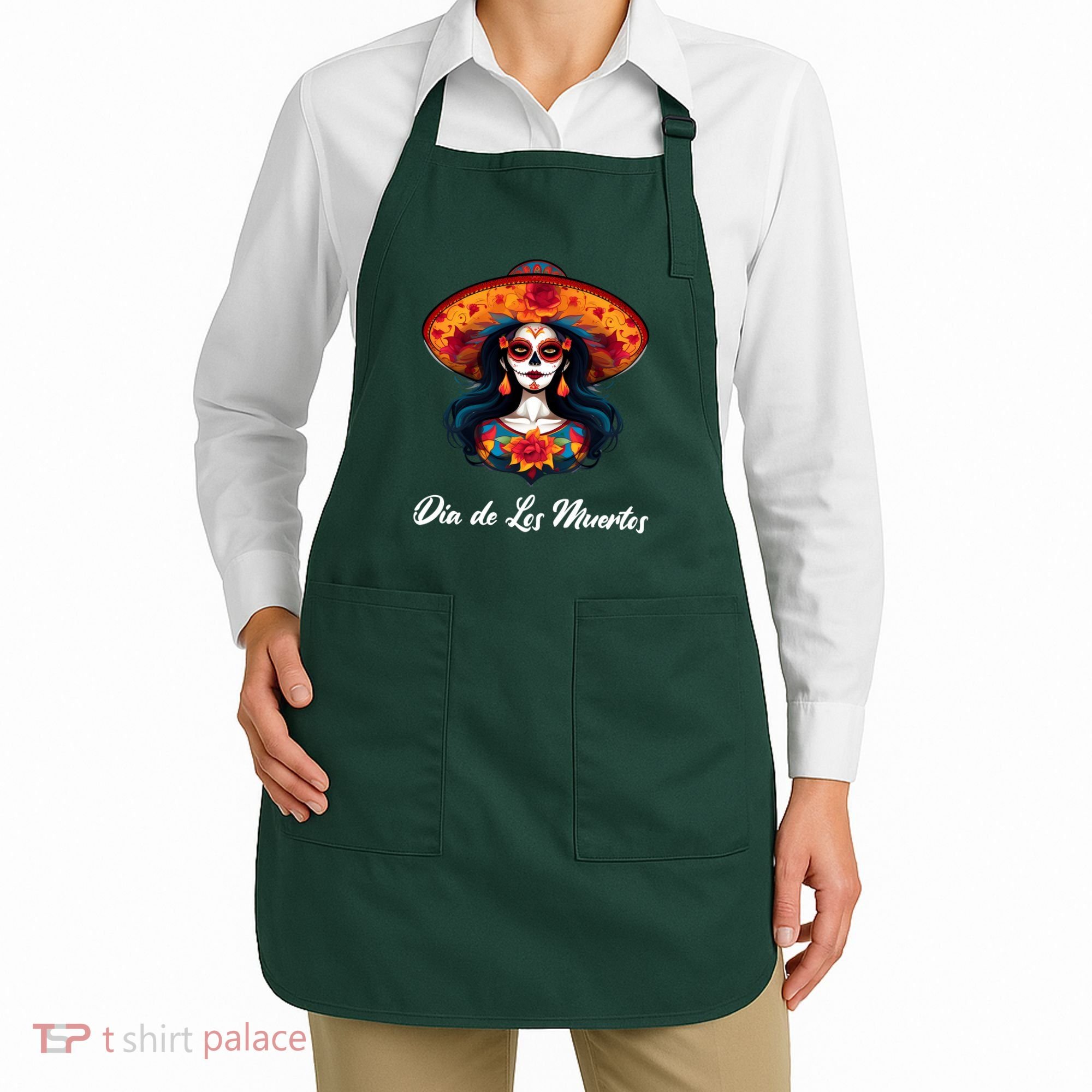Dia De Los Muertos Day Of The Dead Festive Apron