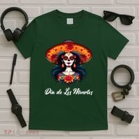 Dia De Los Muertos Day Of The Dead Festive T-Shirt thumb 5