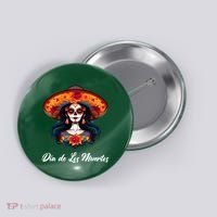 Dia De Los Muertos Day Of The Dead Festive Button thumb 0