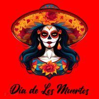 Dia De Los Muertos Day Of The Dead Festive Santa Hat thumb 1