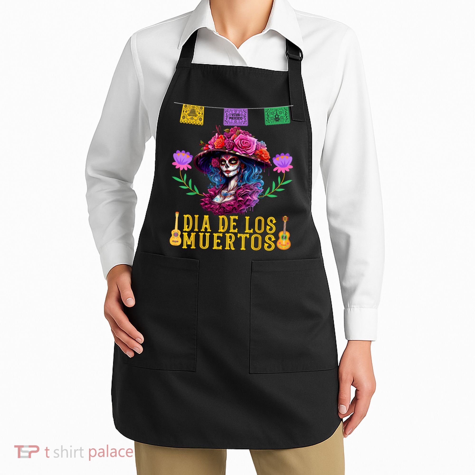 Dia De Los Muertos Costume Day Of The Dead Apron