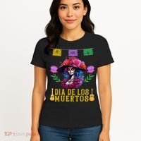 Dia De Los Muertos Costume Day Of The Dead Women's T-Shirt thumb 4