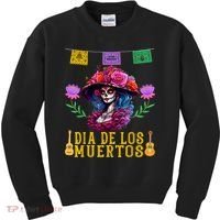Dia De Los Muertos Costume Day Of The Dead Kids Sweatshirt thumb 0