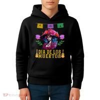 Dia De Los Muertos Costume Day Of The Dead Kids Hoodie thumb 4