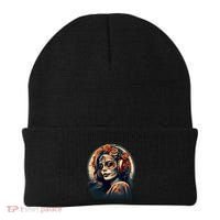 Dia De Los Muertos Calavera Retro Bomber Pinup Sugar Skull Beanie thumb 0