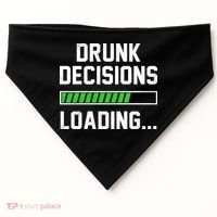 Drunk Decisions Loading USA-Made Doggie Bandana thumb 0