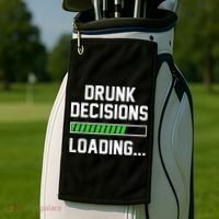Drunk Decisions Loading Golf Towel thumb 2