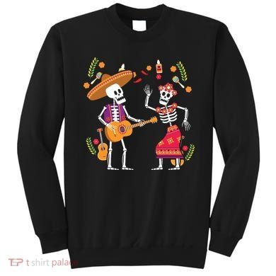 Dia De Los Muertos Skeleton Dancing Funny Day Dead Sweatshirt