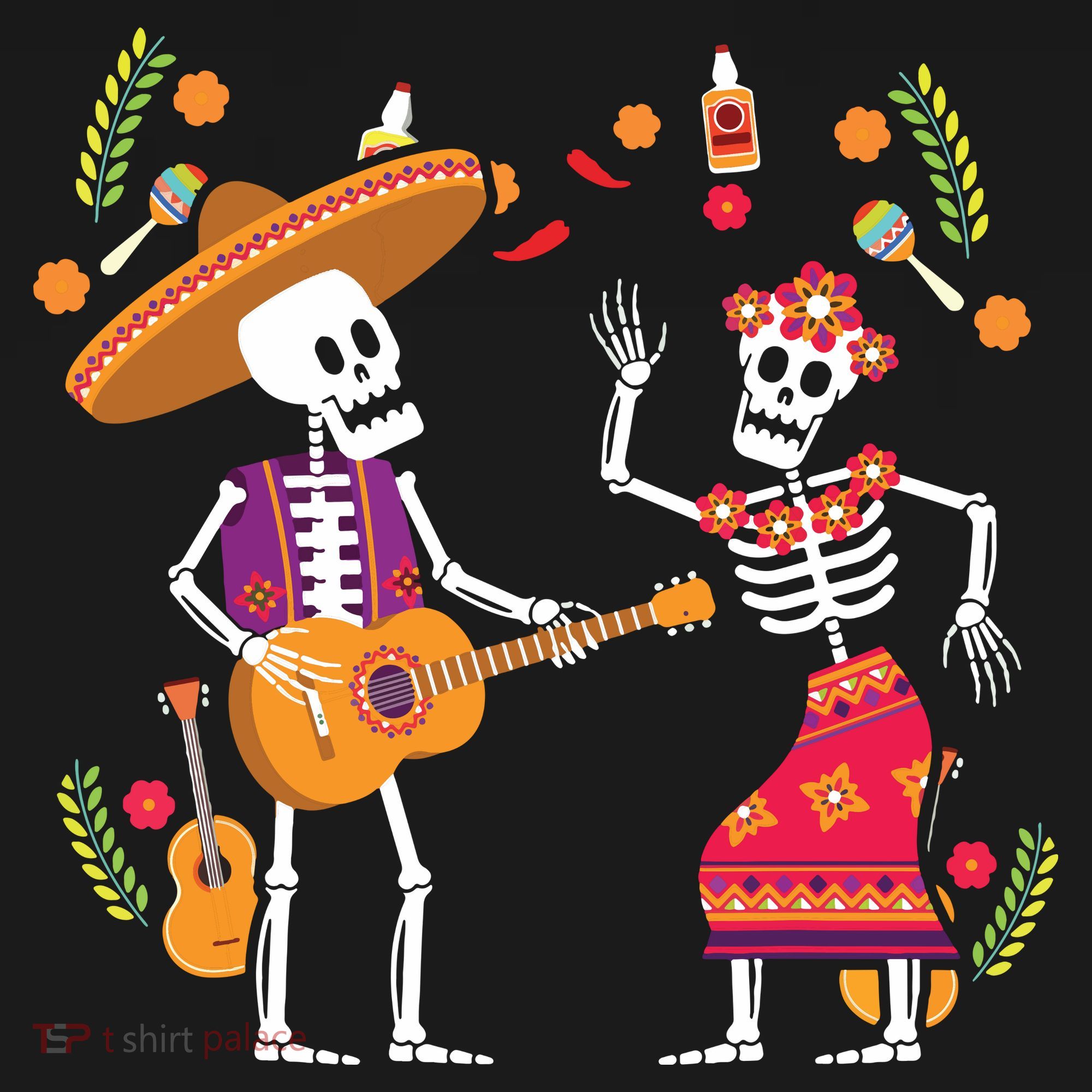 Dia De Los Muertos Skeleton Dancing Funny Day Dead Women's Hoodie