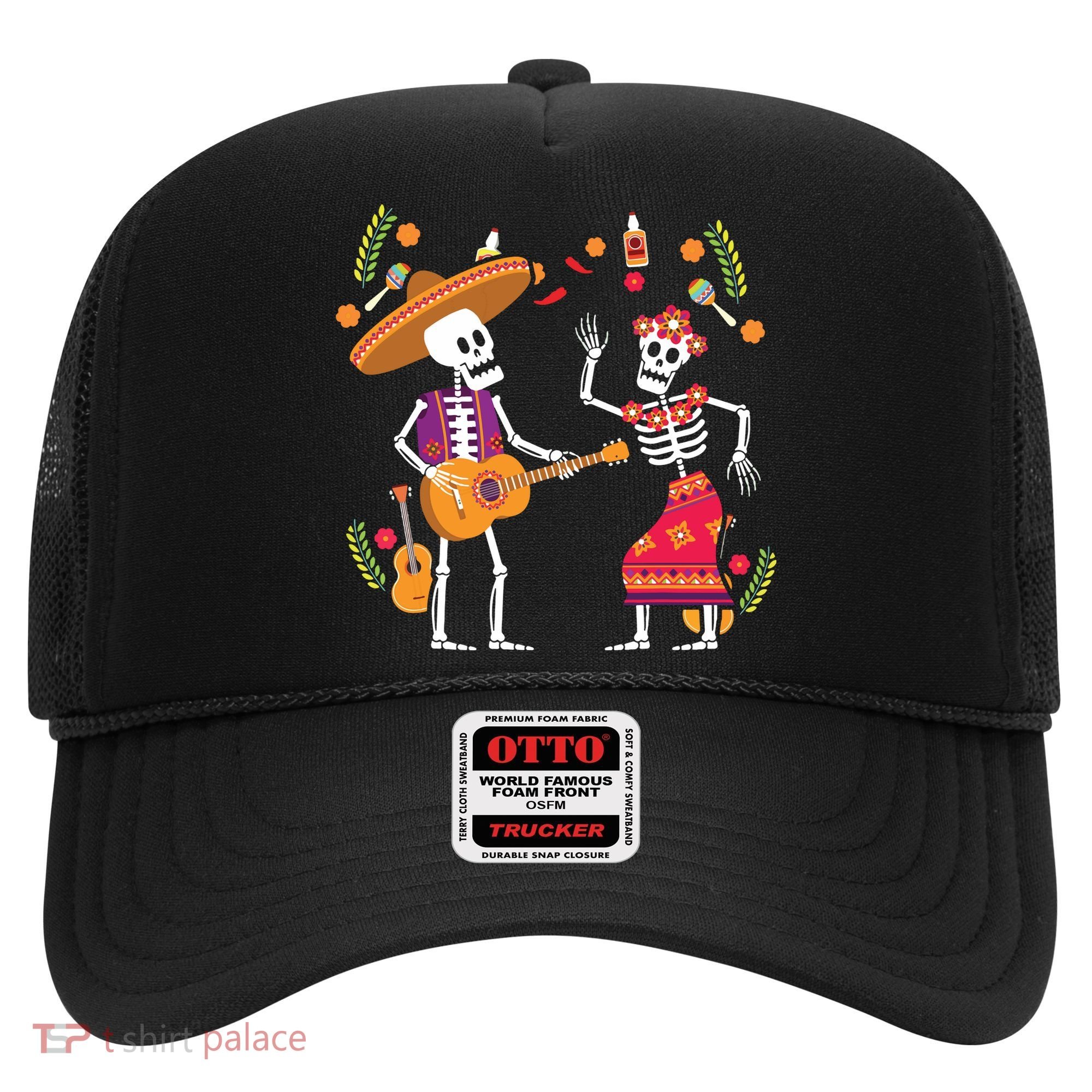 Dia De Los Muertos Skeleton Dancing Funny Day Dead Hat