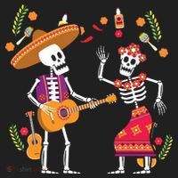 Dia De Los Muertos Skeleton Dancing Funny Day Dead Hat thumb 2