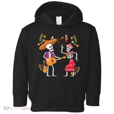 Dia De Los Muertos Skeleton Dancing Funny Day Dead Toddler Hoodie