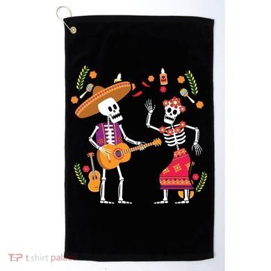 Dia De Los Muertos Skeleton Dancing Funny Day Dead Golf Towel