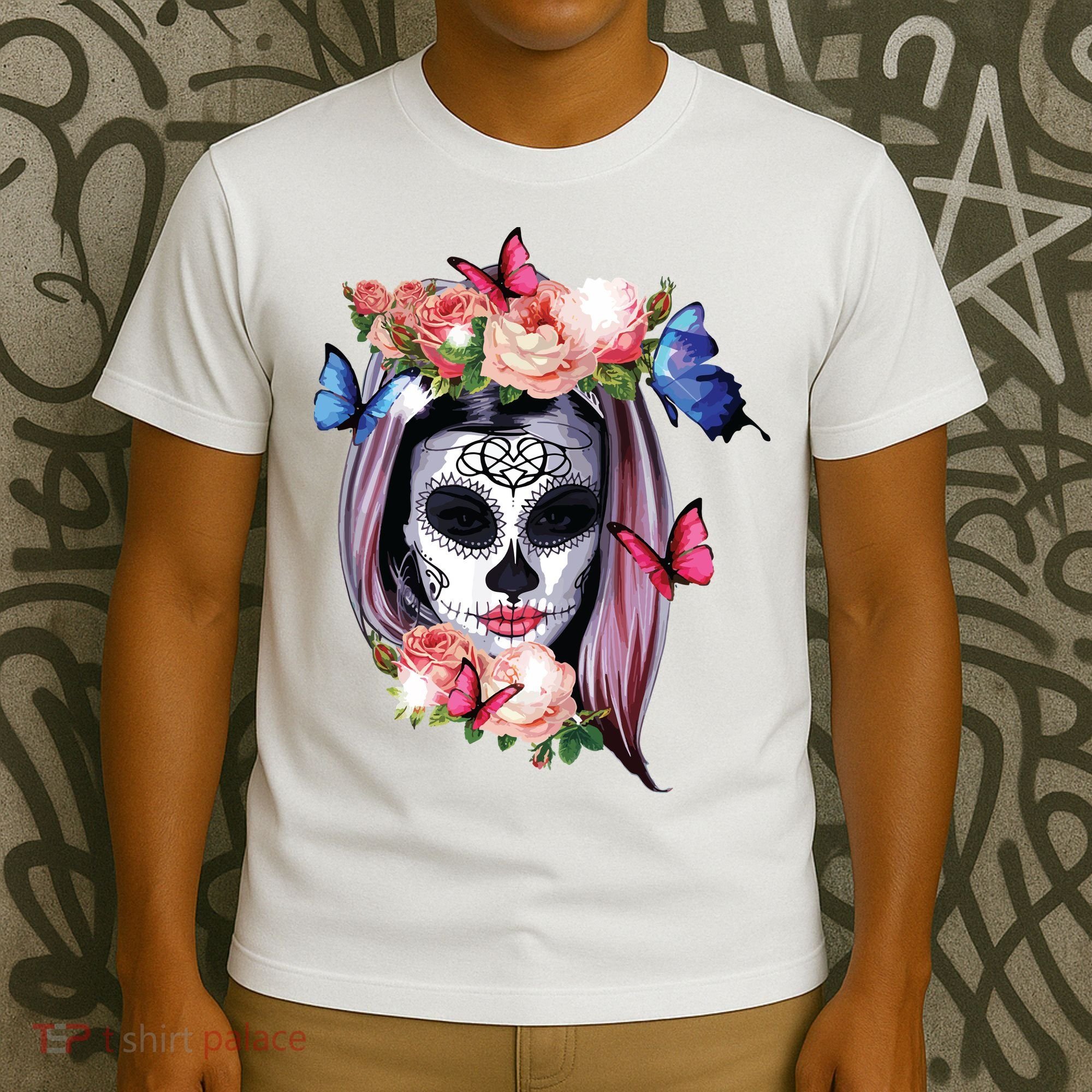 Dia De Los Muertos Sugar Skull Catrina Day Of The Dead T-Shirt