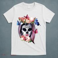 Dia De Los Muertos Sugar Skull Catrina Day Of The Dead T-Shirt thumb 5