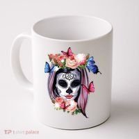 Dia De Los Muertos Sugar Skull Catrina Day Of The Dead Coffee Mug thumb 0