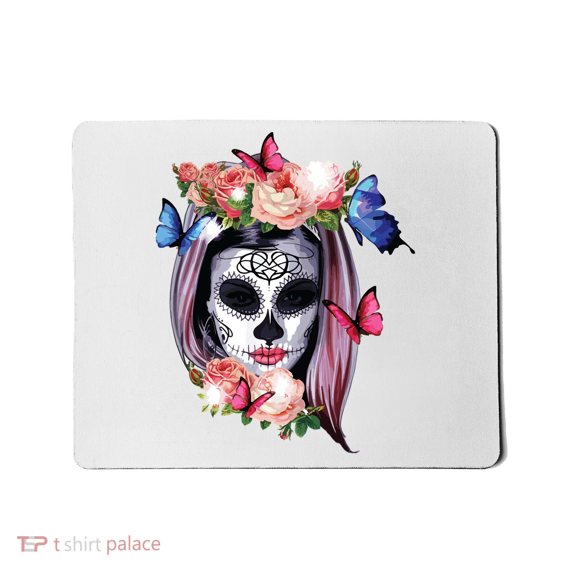 Dia De Los Muertos Sugar Skull Catrina Day Of The Dead Mousepad