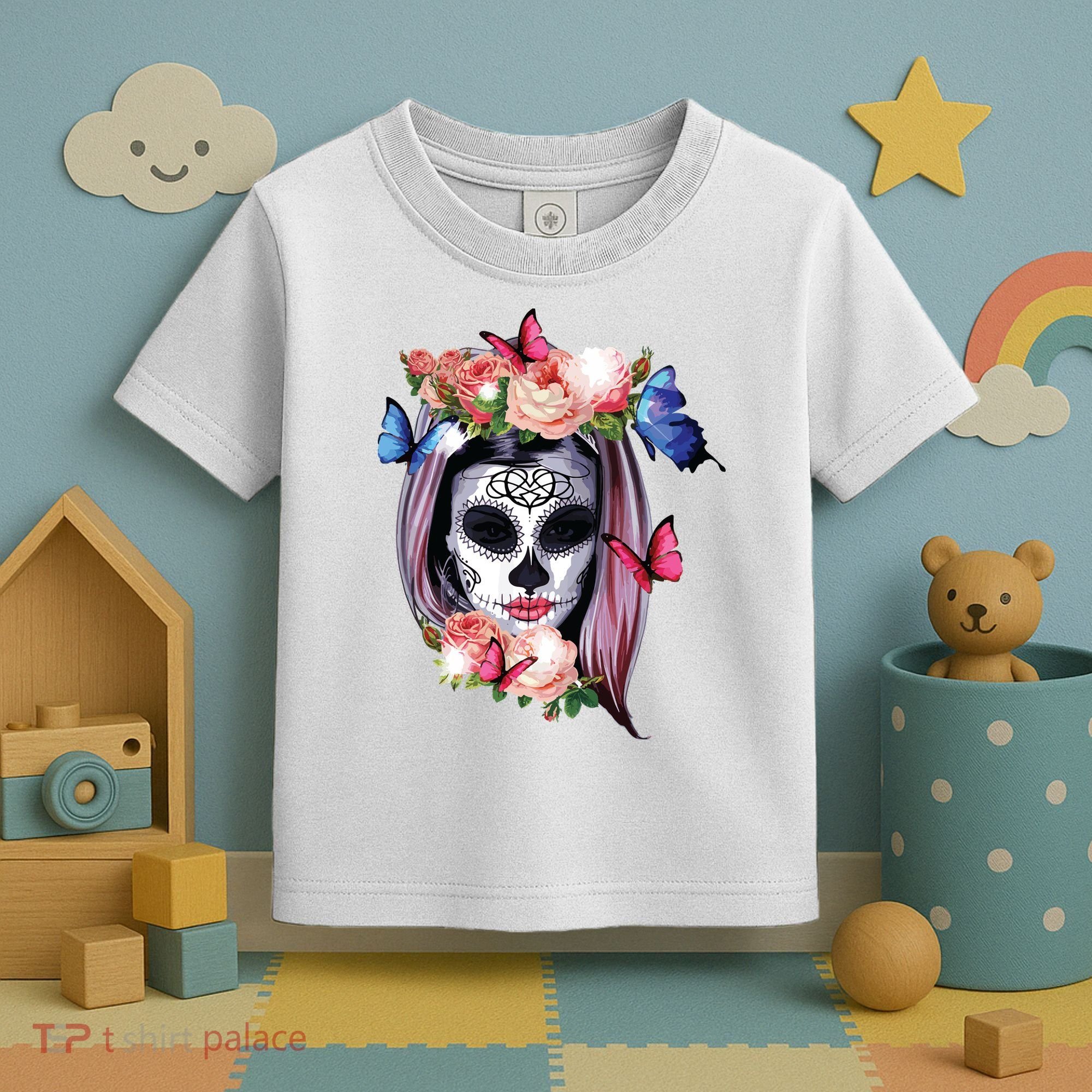 Dia De Los Muertos Sugar Skull Catrina Day Of The Dead Toddler T-Shirt