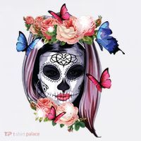 Dia De Los Muertos Sugar Skull Catrina Day Of The Dead Visor thumb 3