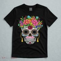 Dia De Los Muertos Day Of The Dead Sugar Skull Halloween T-Shirt thumb 5