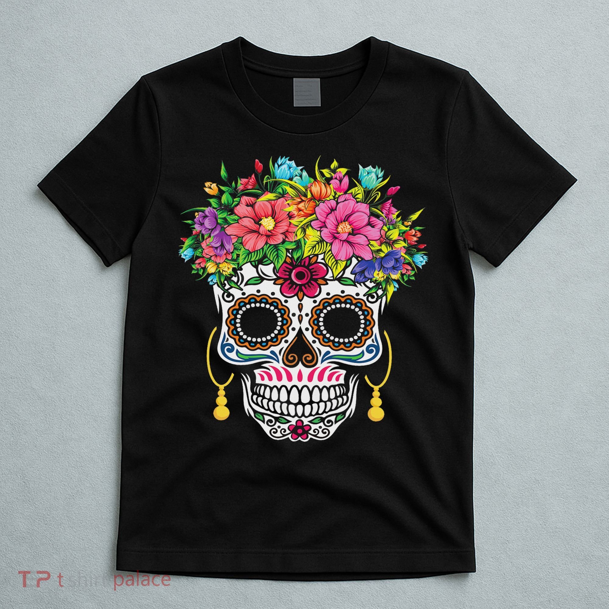 Dia De Los Muertos Day Of The Dead Sugar Skull Halloween T-Shirt