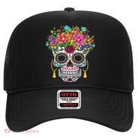 Dia De Los Muertos Day Of The Dead Sugar Skull Halloween Hat thumb 0