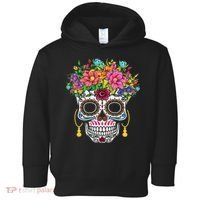 Dia De Los Muertos Day Of The Dead Sugar Skull Halloween Toddler Hoodie thumb 0