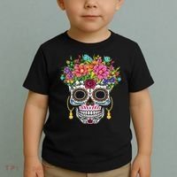 Dia De Los Muertos Day Of The Dead Sugar Skull Halloween Toddler T-Shirt thumb 2