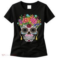 Dia De Los Muertos Day Of The Dead Sugar Skull Halloween Women's T-Shirt thumb 0