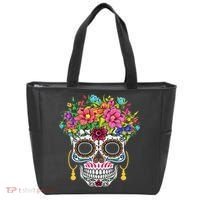 Dia De Los Muertos Day Of The Dead Sugar Skull Halloween Tote Bag thumb 0