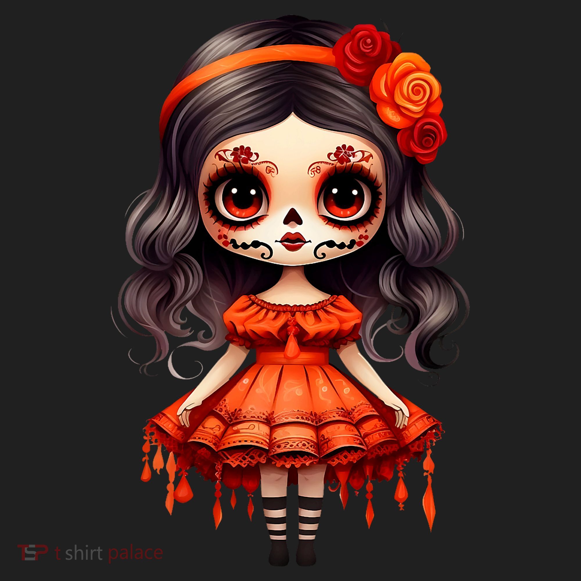 Dia De Los Muertos La Catrina Cute Skeleton Mexican Women's Sweatshirt