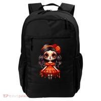 Dia De Los Muertos La Catrina Cute Skeleton Mexican Backpack thumb 0