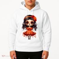 Dia De Los Muertos La Catrina Cute Skeleton Mexican Hoodie thumb 2