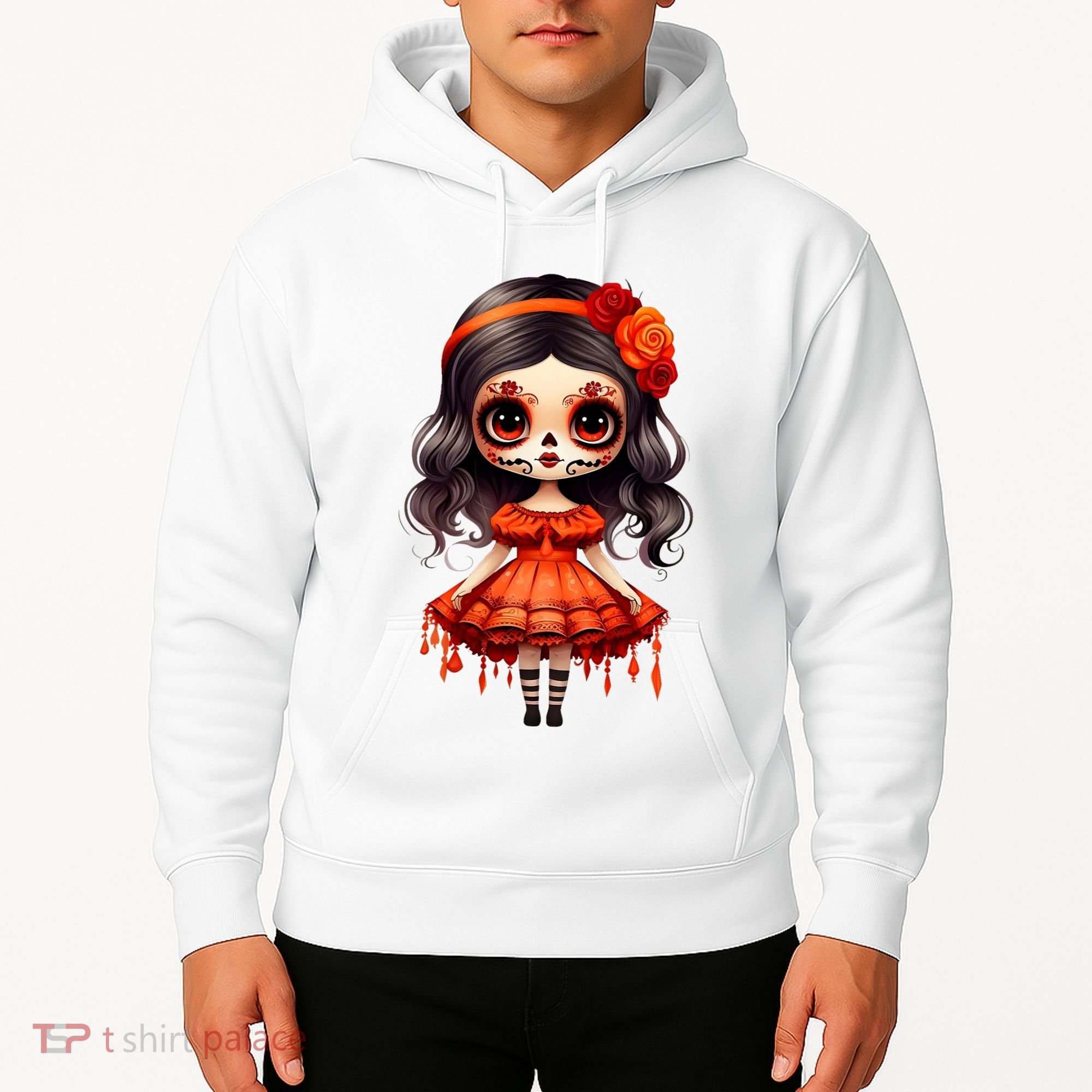 Dia De Los Muertos La Catrina Cute Skeleton Mexican Hoodie