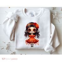 Dia De Los Muertos La Catrina Cute Skeleton Mexican Sweatshirt thumb 2
