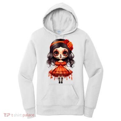 Dia De Los Muertos La Catrina Cute Skeleton Mexican Women's Hoodie