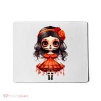 Dia De Los Muertos La Catrina Cute Skeleton Mexican Mousepad thumb 0