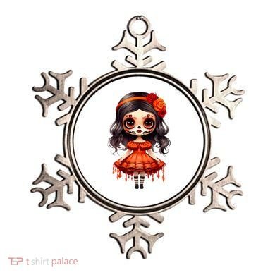 Dia De Los Muertos La Catrina Cute Skeleton Mexican Ornament