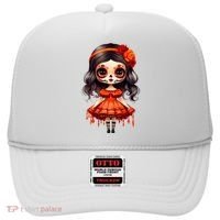 Dia De Los Muertos La Catrina Cute Skeleton Mexican Hat thumb 0